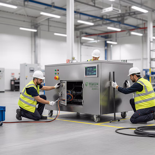 Installation und Inbetriebnahme industrieller Kompostiermaschinen